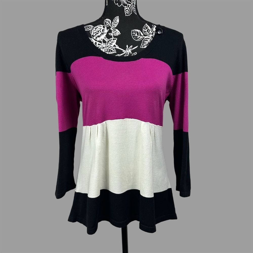 Requirements Pleated Long Sleeve Blouse - Women’s Medium
